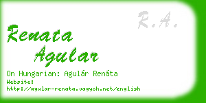 renata agular business card