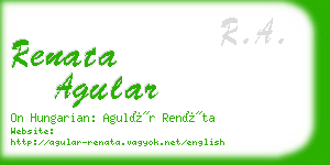 renata agular business card